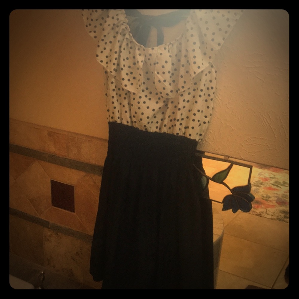 Polka dot mini dress